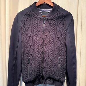 Zara Man Dark Knit Jacket